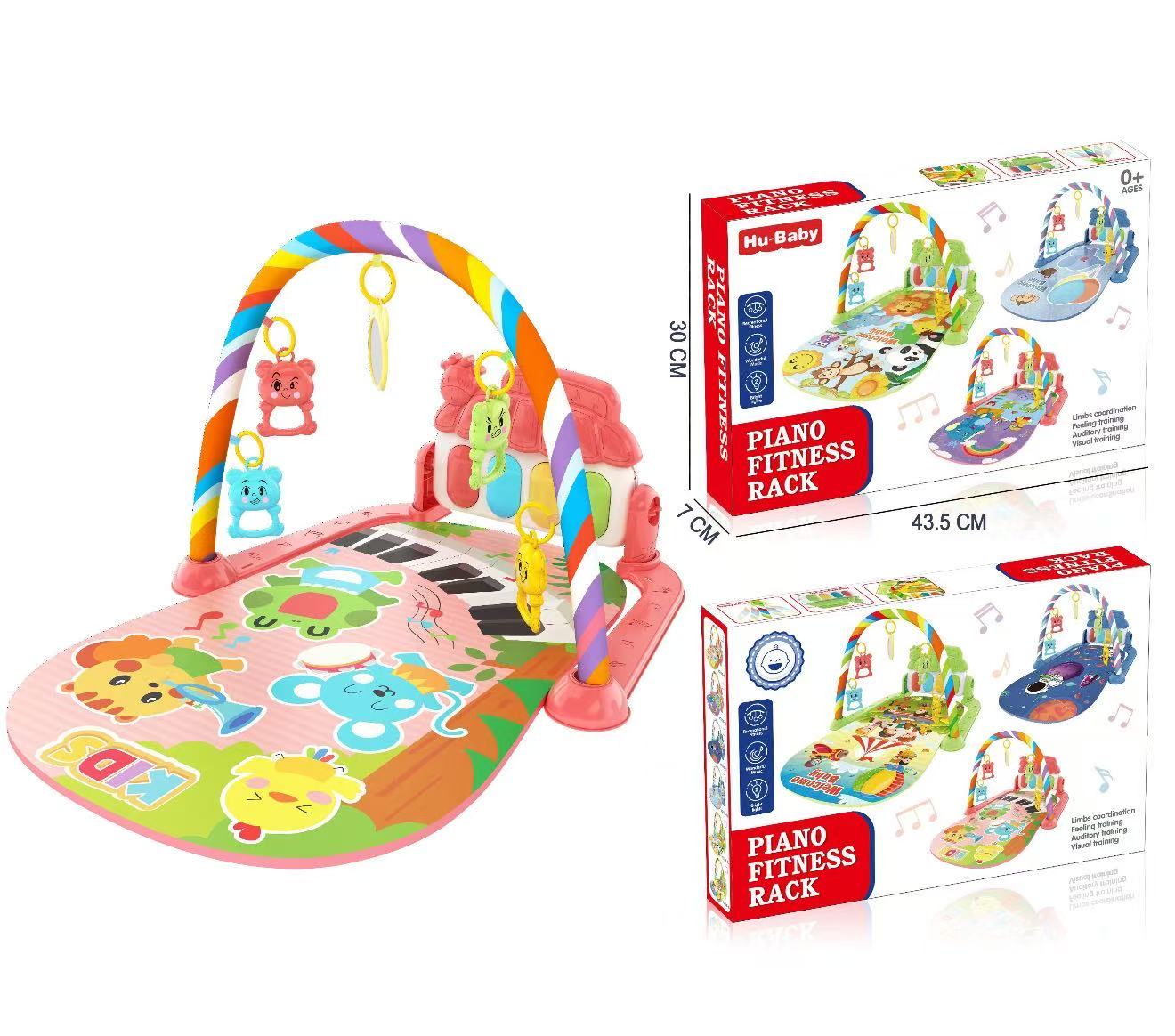 Hu-Baby Piano Fitness Rack Baby Play Gym Mat