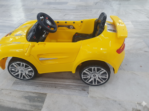 Rechargeable Kids Ride-On Sports Car – Ferrari Style (Yellow)